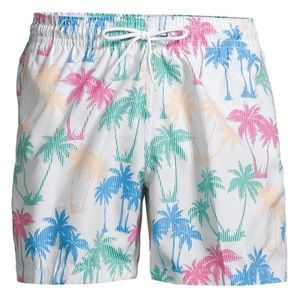 Surf + Swim Sano Palm-Print Swim Shorts